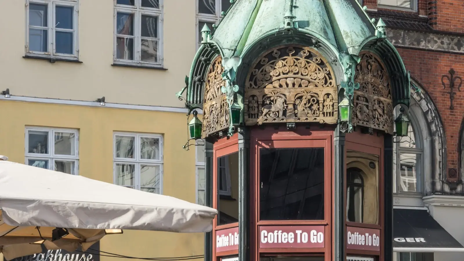 Kaffekiosk i centrala Köpenhamn
