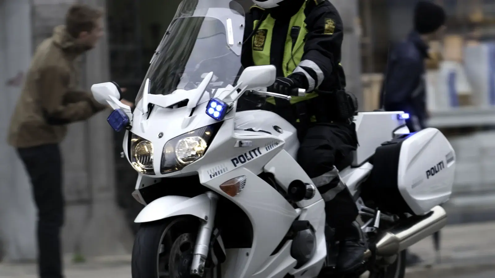 Motorcykel på dansk gata